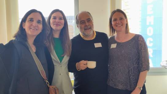 REA Project Officer Izabela Freytag, Tamara Messer (EURICE), Roberto Papa (UNIVPM), Léna Prochnow (EURICE) (from left to right)